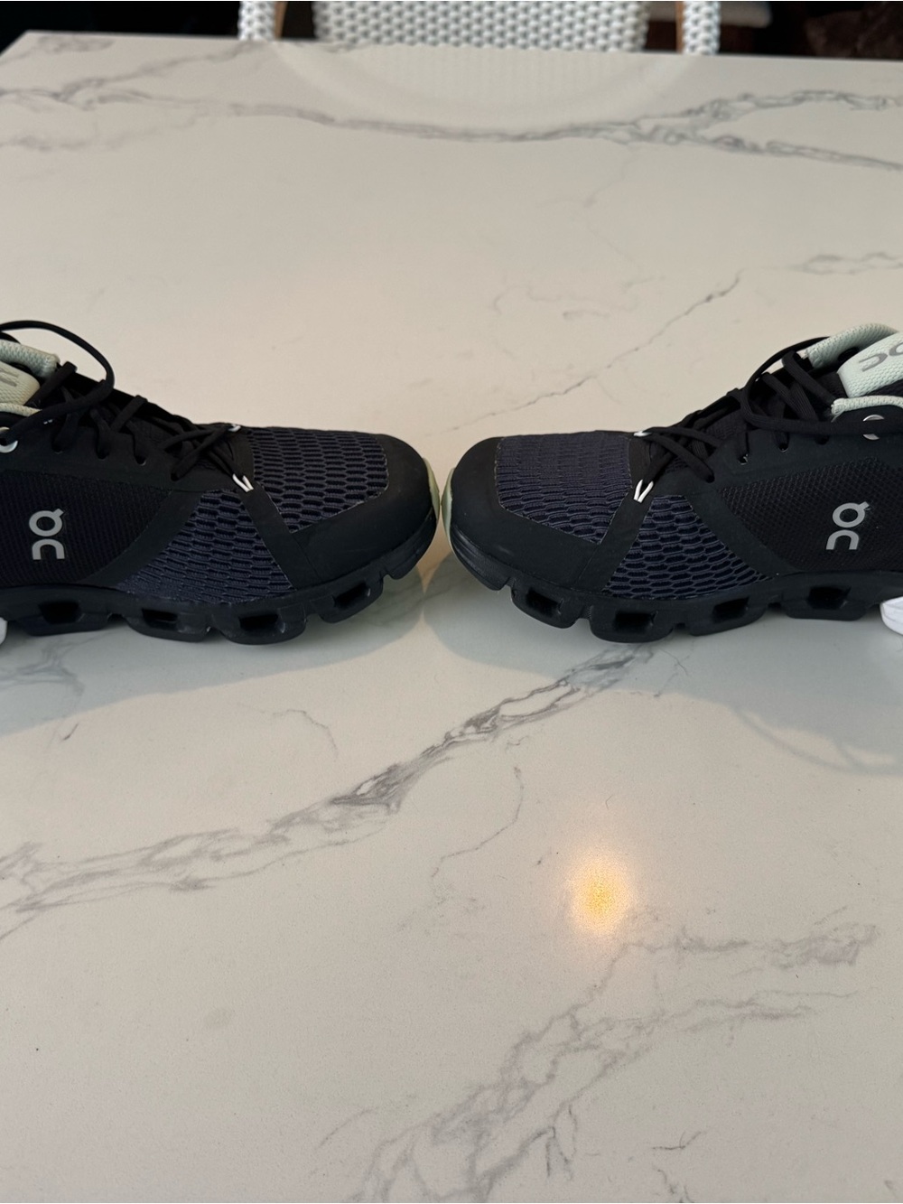 On Running Women's Black & Light Mint Cloud Sneakers - Picture 4 of 7